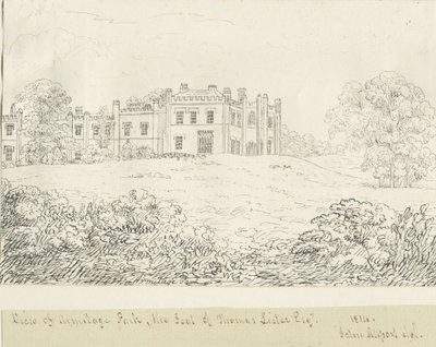 Parco di Armitage: disegno a penna, 1814 da John Allport