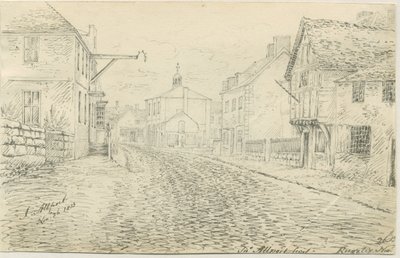 Rugeley Town: disegno a penna e inchiostro da John Allport