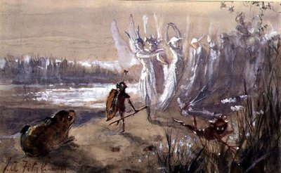 Una sosta nella processione delle fate da John Anster Fitzgerald