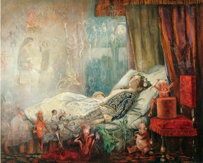 Il sogno dopo il ballo in maschera da John Anster Fitzgerald