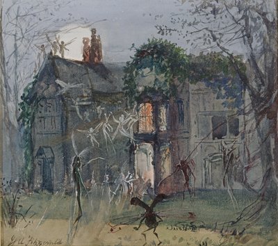 La vecchia sala, fate al chiaro di luna da John Anster Fitzgerald