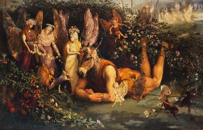 Titania e Bottom, da Sogno di una notte di mezza estate da John Anster Fitzgerald