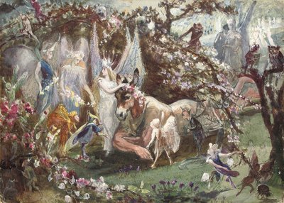 Titania e Bottom da "Sogno di una notte di mezza estate" di William Shakespeare da John Anster Fitzgerald