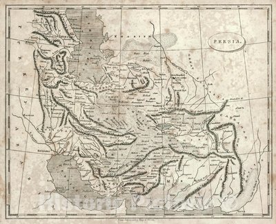 Carta della Persia di Arrowsmith, 1819 da John Arrowsmith