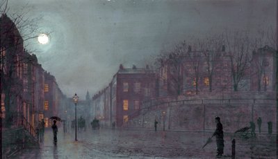Una vista di Hampstead, Londra, 1882 da John Atkinson Grimshaw
