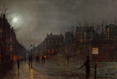 Tornando a casa al crepuscolo, 1882 da John Atkinson Grimshaw