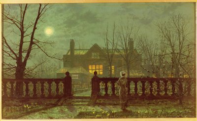 Signora in un giardino al chiaro di luna, 1892 da John Atkinson Grimshaw