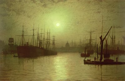 Crepuscolo sul Tamigi da John Atkinson Grimshaw