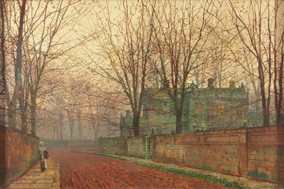 Mattina di novembre, Knostrop Hall, Leeds da John Atkinson Grimshaw