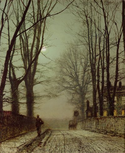 Evening Glow by John ATKINSON GRIMSHAW Vetro Tagliere Protettore della superficie 