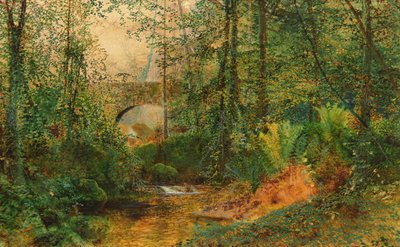 Paesaggio fluviale da John Atkinson Grimshaw