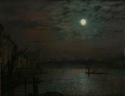Ponte di Southwark al chiaro di luna, 1882 da John Atkinson Grimshaw