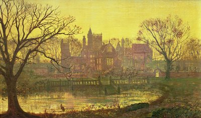 La Grange con il fossato da John Atkinson Grimshaw