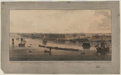Vista panoramica di San Pietroburgo, tra il 1805 e il 1807 da John Augustus Atkinson