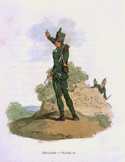 Fucilieri, circa 1813 da John Augustus Atkinson