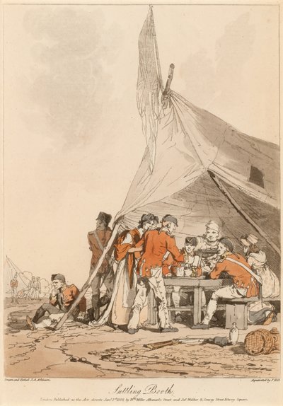 Suttling Booth, circa 1808 da John Augustus Atkinson