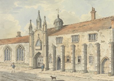 La scuola a Wells, Somerset da John Augustus Atkinson