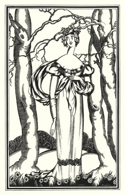 Illustrazione per Don Giovanni di Lord Byron: Lady Adeline, Mia Diana degli Efesini da John Austen