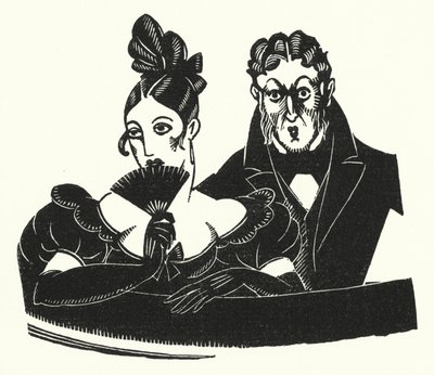 Illustrazione per Madame Bovary di Gustave Flaubert da John Austen