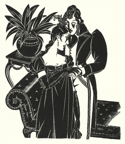 Illustrazione per Madame Bovary di Gustave Flaubert da John Austen
