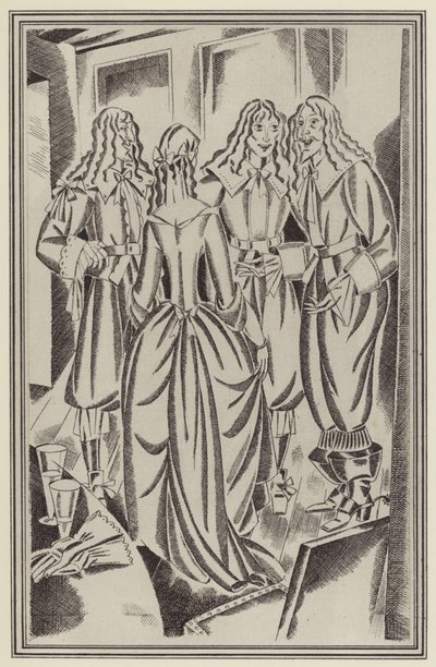 Illustrazione per Moll Flanders di Daniel Defoe da John Austen