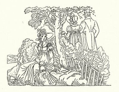 Illustrazione per Persuasione di Jane Austen da John Austen