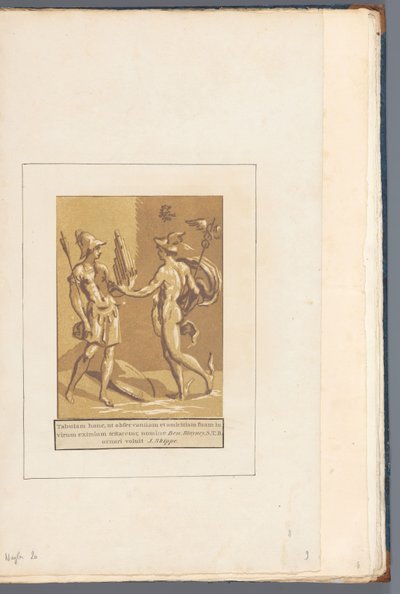Mercurio dona a Minerva un flauto di Pan da John B. Skippe