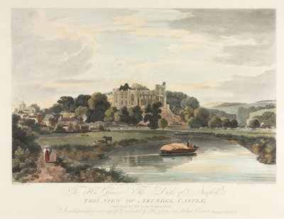 Questa vista del castello di Arundel da John Baily
