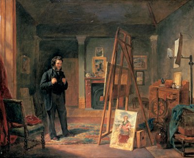 Ritratto di Thomas Faed nel suo studio, XIX secolo da John Ballantyne