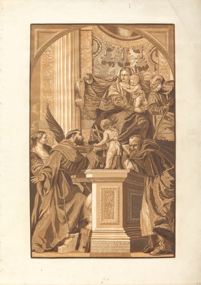 Sacra Famiglia e quattro santi da John Baptist Jackson