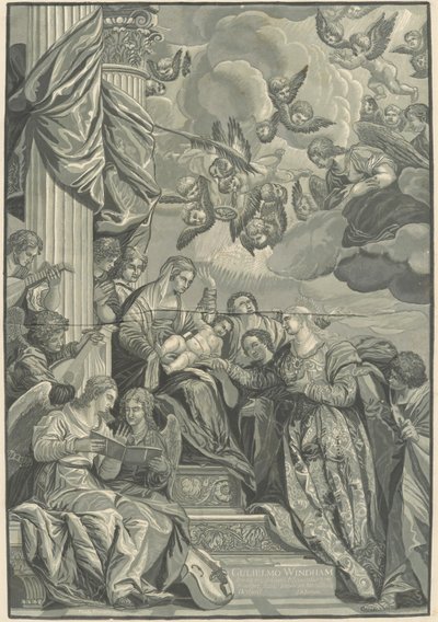 Matrimonio mistico di Santa Caterina da John Baptist Jackson