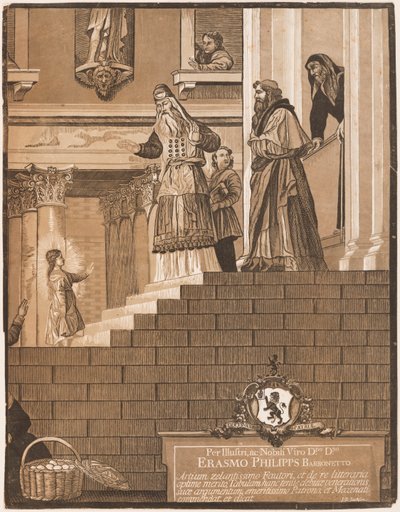 Presentazione della Vergine al Tempio, dopo Tiziano (foglio destro) da John Baptist Jackson