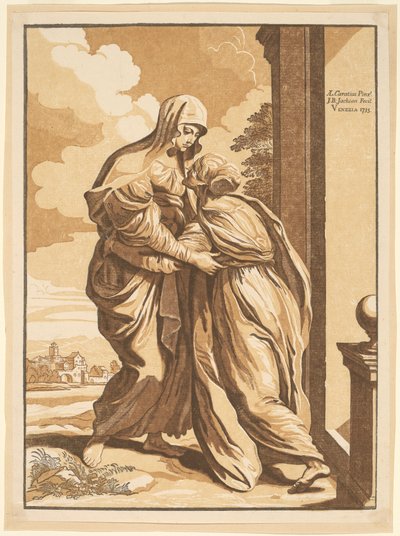 La Visitazione da John Baptist Jackson, after Annibale Carracci
