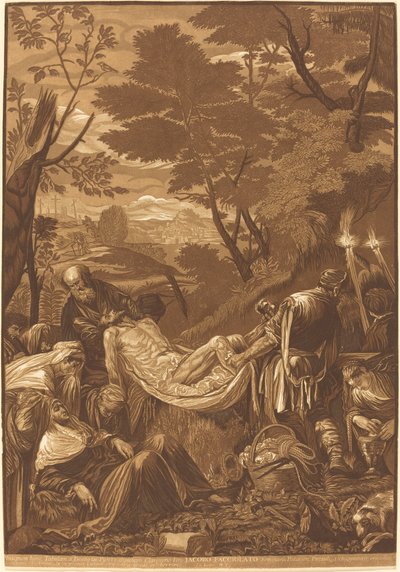 La sepoltura da John Baptist Jackson after Jacopo Bassano