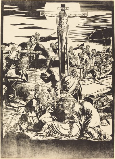 La Crocifissione [pannello centrale] da John Baptist Jackson after Jacopo Tintoretto