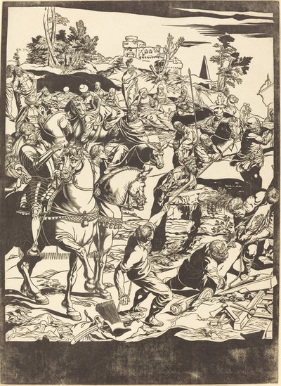 La crocifissione (piatto sinistro) da John Baptist Jackson after Jacopo Tintoretto