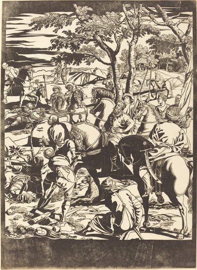 La crocifissione (destra) da John Baptist Jackson after Jacopo Tintoretto