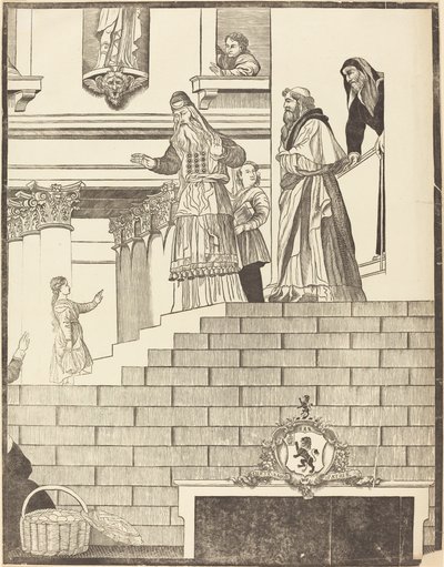Presentazione della Vergine nel Tempio (piatto destro) da John Baptist Jackson after Titian