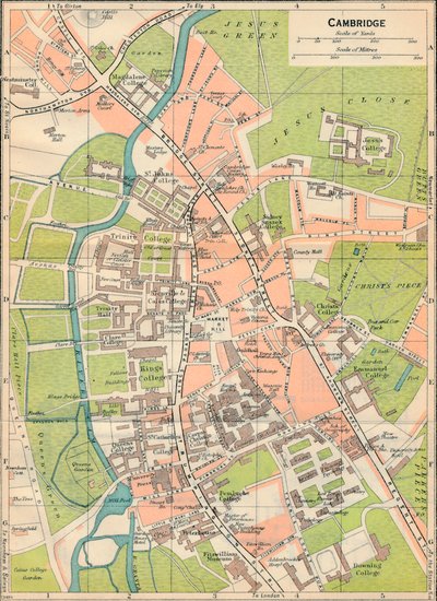 Cambridge da John Bartholomew