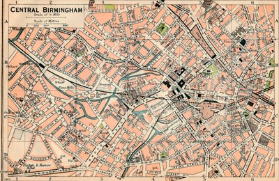 Birmingham centrale da John Bartholomew