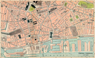Centro di Liverpool, XX secolo da John Bartholomew