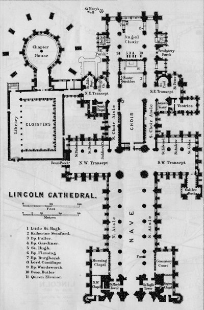 Cattedrale di Lincoln, XX secolo da John Bartholomew