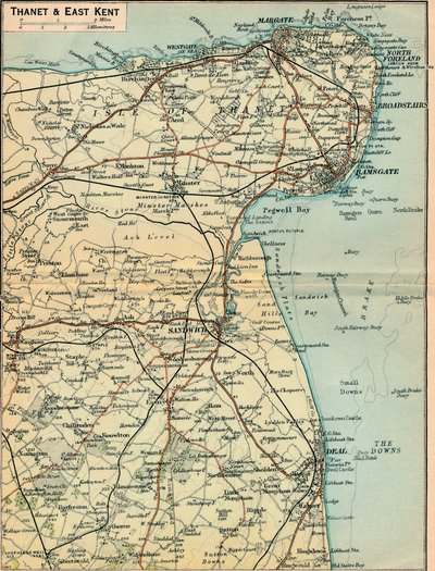 Thanet & East Kent, XX secolo da John Bartholomew