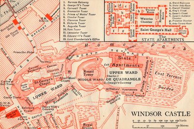 Castello di Windsor da John Bartholomew