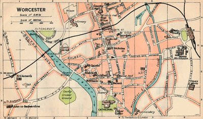 Worcester, 20° secolo da John Bartholomew