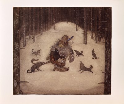 John Bauer, Troll e lupi da John Bauer
