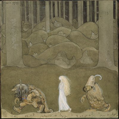 La principessa e i troll da John Bauer
