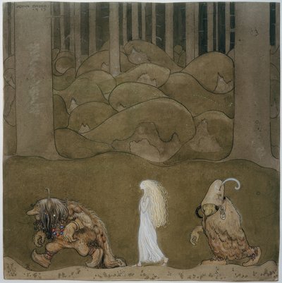 Principessa e troll da John Bauer