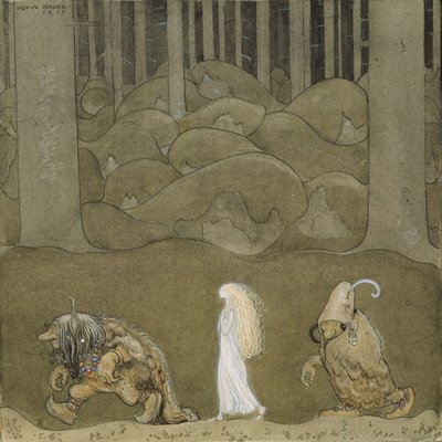La principessa e i troll da John Bauer