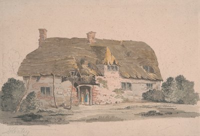 Cottage dal tetto di paglia vicino a Henley da John Baverstock Knight